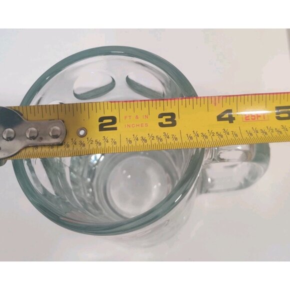 A&W Restaurant Logo Root Beer Mug "All-American Food" Glass 3.25x4.5x6" Dimpled - Picture 5 of 7